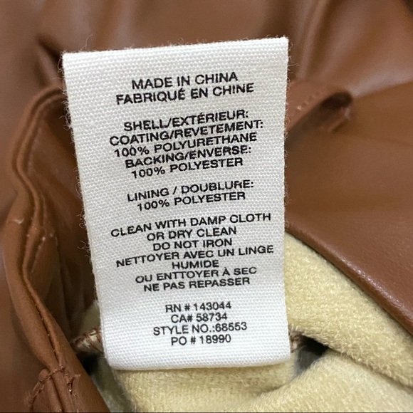 ANTHROPOLOGIE Avec Les Filles Davina Brown Faux Leather Culottes Wide Leg Size S - Picture 12 of 15